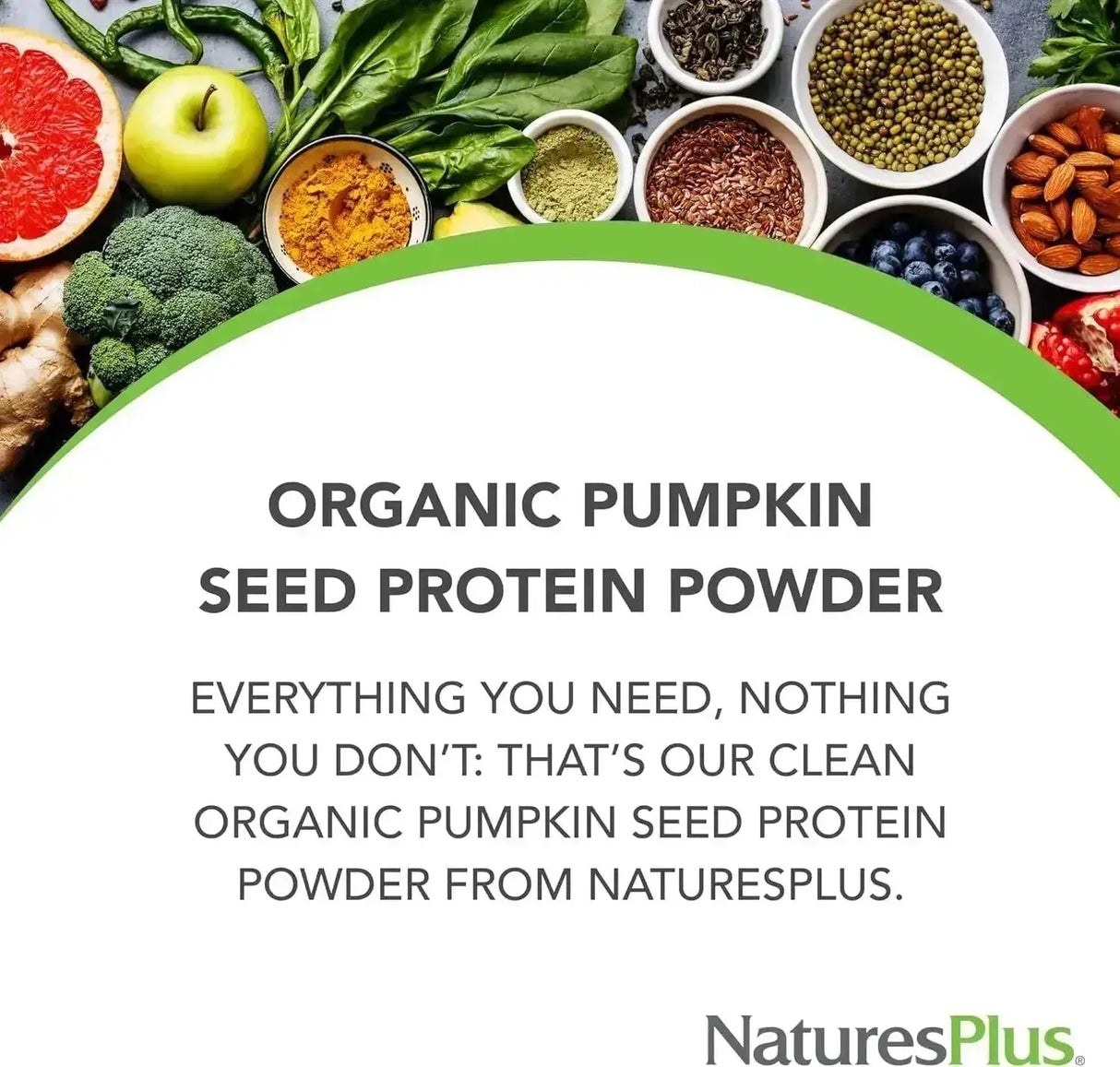 NATURES PLUS - NaturesPlus Organic Pumpkin Seed Protein 15 Servicios 429Gr. - The Red Vitamin MX - Suplementos Alimenticios - {{ shop.shopifyCountryName }}