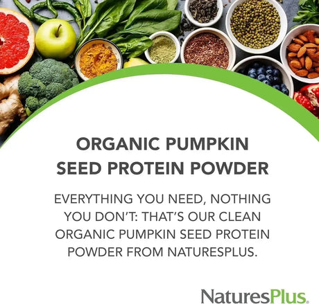 NATURES PLUS - NaturesPlus Organic Pumpkin Seed Protein 15 Servicios 429Gr. - The Red Vitamin MX - Suplementos Alimenticios - {{ shop.shopifyCountryName }}