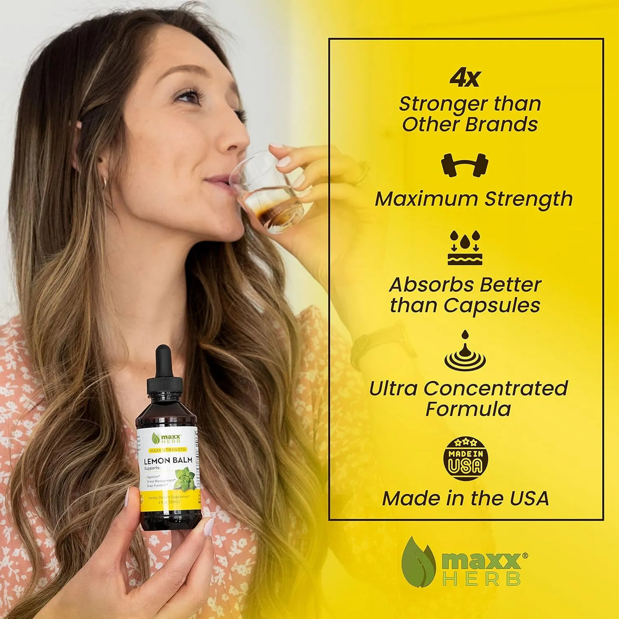 MAXX HERB - Maxx Herb Lemon Balm Extract 4 Fl.Oz. - The Red Vitamin MX - Suplementos Alimenticios - {{ shop.shopifyCountryName }}