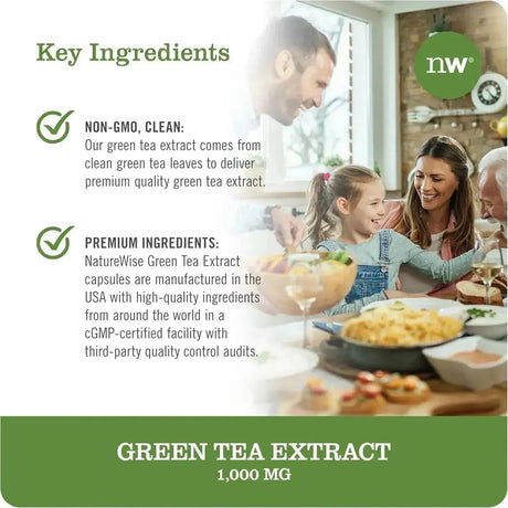 NATUREWISE - NatureWise Green Tea Extract 1000Mg. 90 Capsulas - The Red Vitamin MX - Suplementos Alimenticios - {{ shop.shopifyCountryName }}
