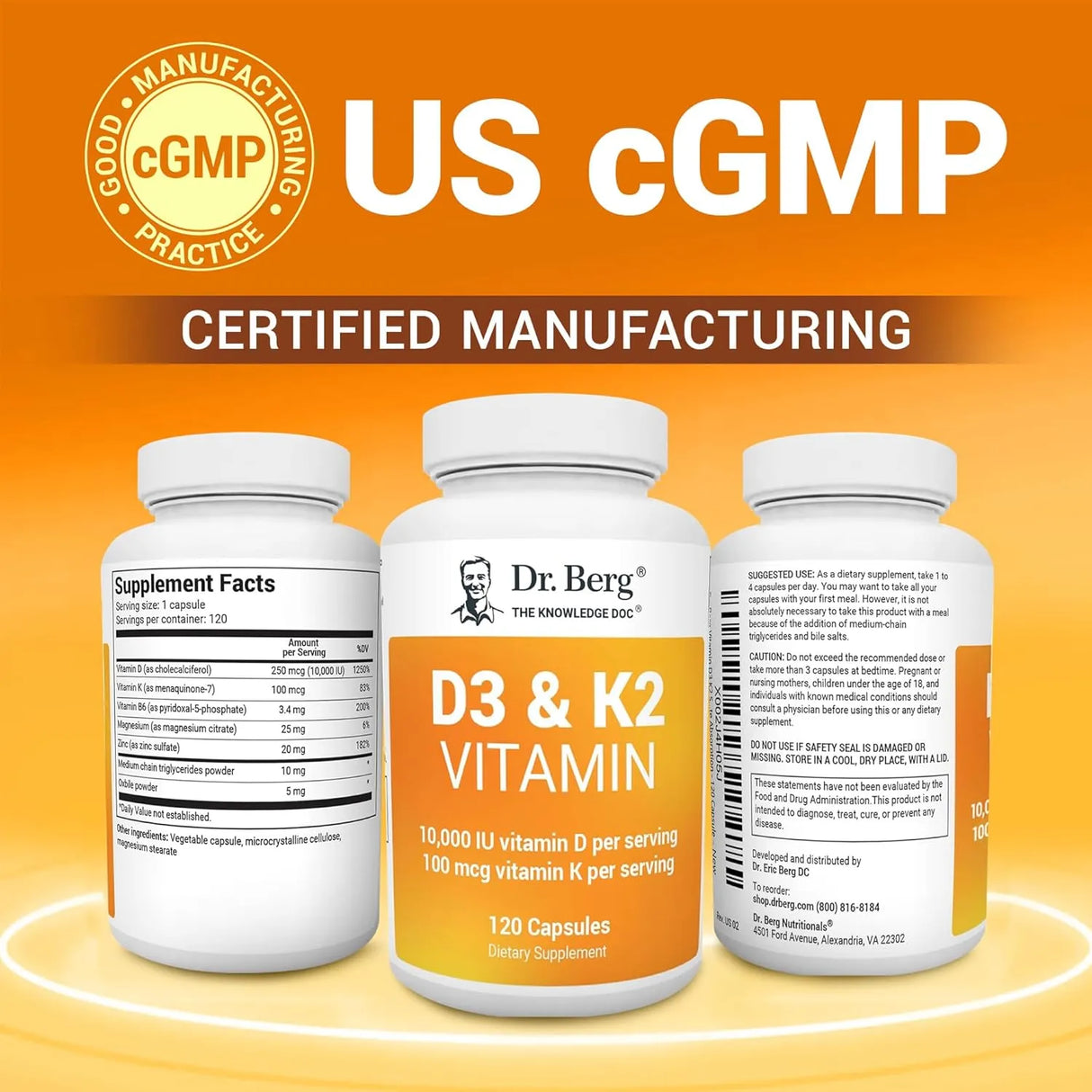 DR. BERG - Dr. Berg D3 K2 Vitamin 120 Capsulas - The Red Vitamin MX - Suplementos Alimenticios - {{ shop.shopifyCountryName }}