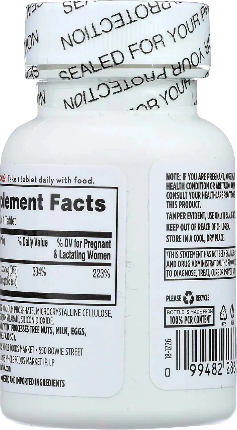 365 - 365 Everyday Value Folic Acid 800mcg 250 Tabletas - The Red Vitamin MX - Suplementos Alimenticios - {{ shop.shopifyCountryName }}