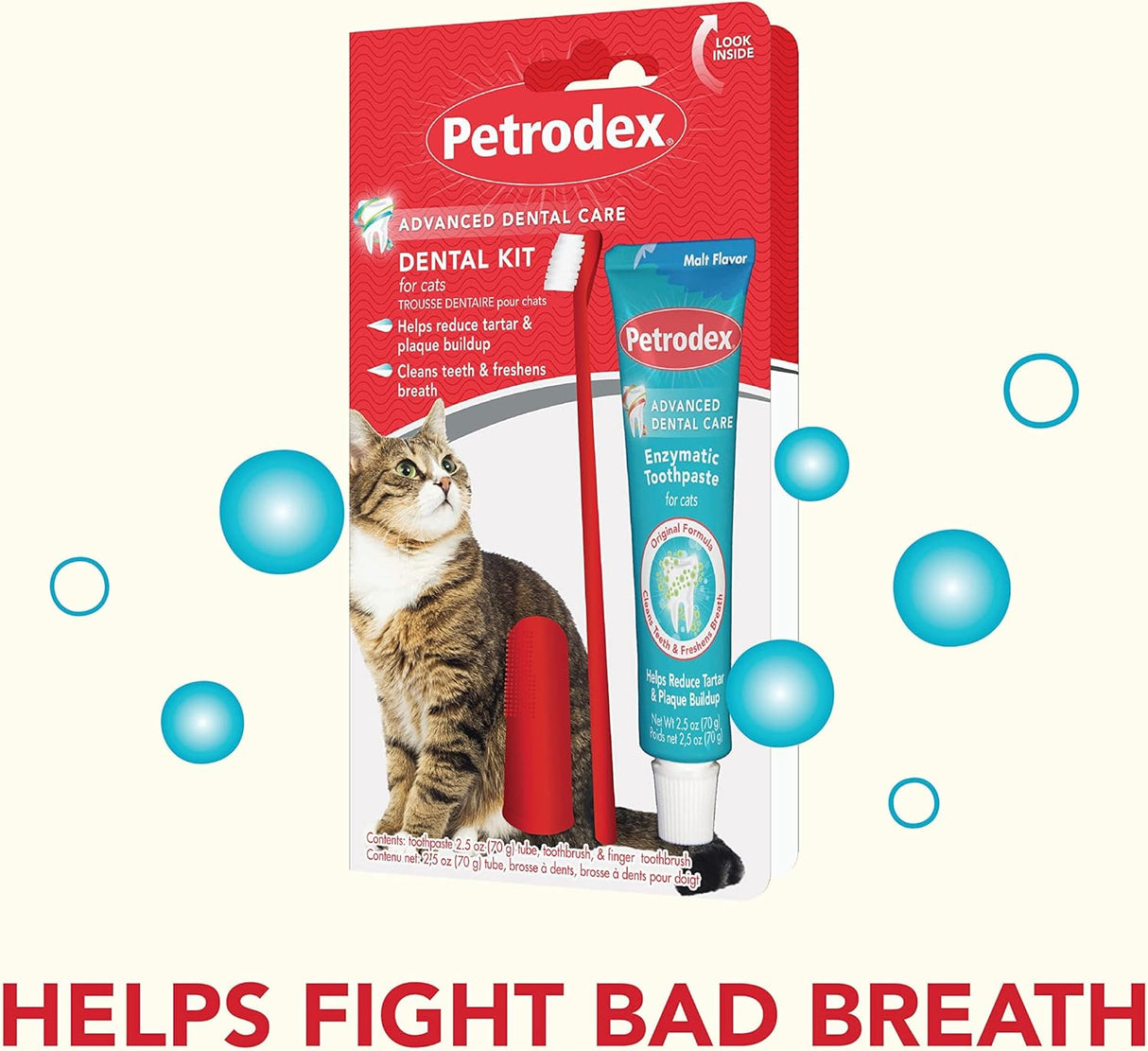 Petrodex Dental Care Kit for Cats Cat Toothbrush and Toothpaste