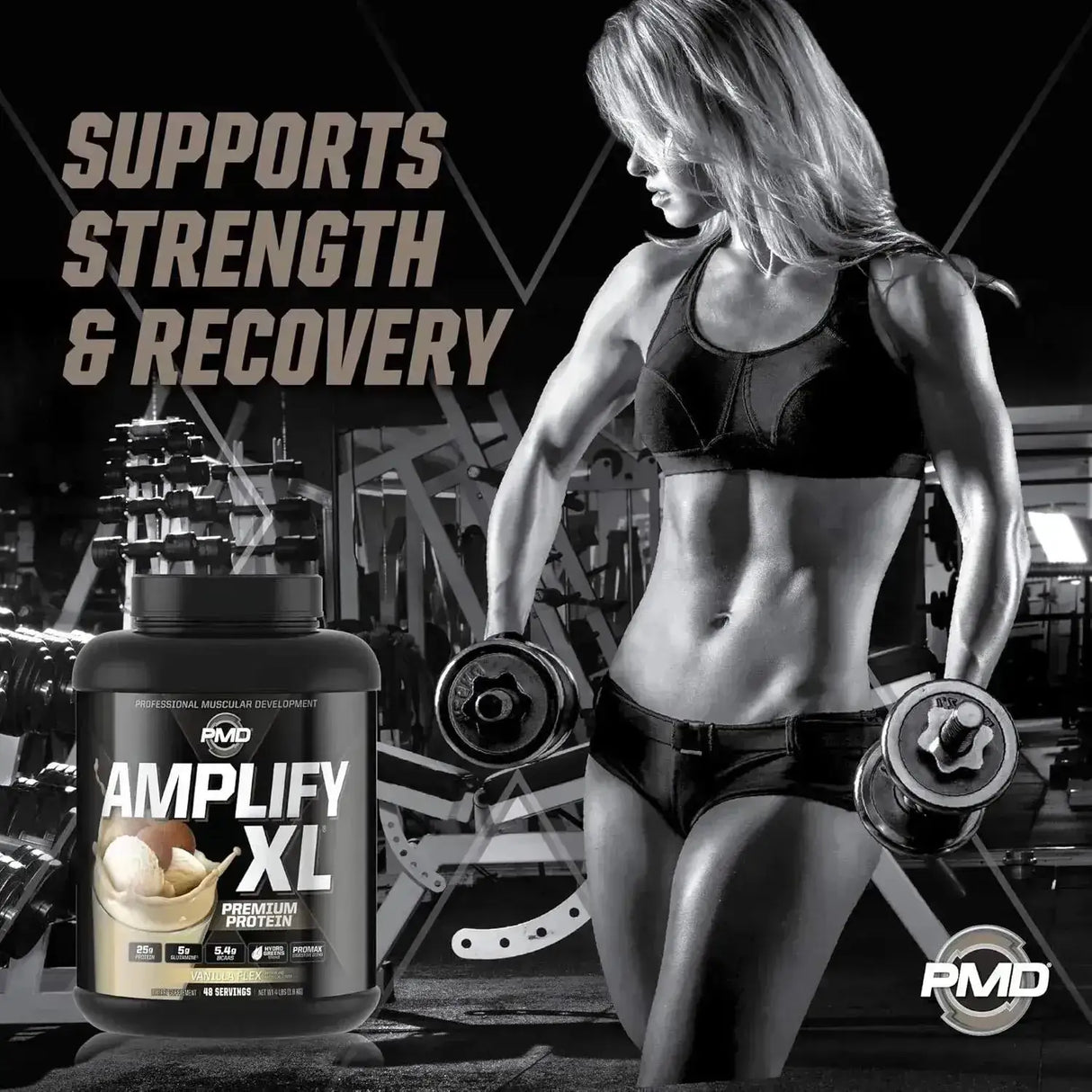 PMD SPORTS - PMD Sports Amplify XL Premium Whey Protein Vanilla Flex 24 Servicios 908Gr. - The Red Vitamin MX - Suplementos Alimenticios - {{ shop.shopifyCountryName }}