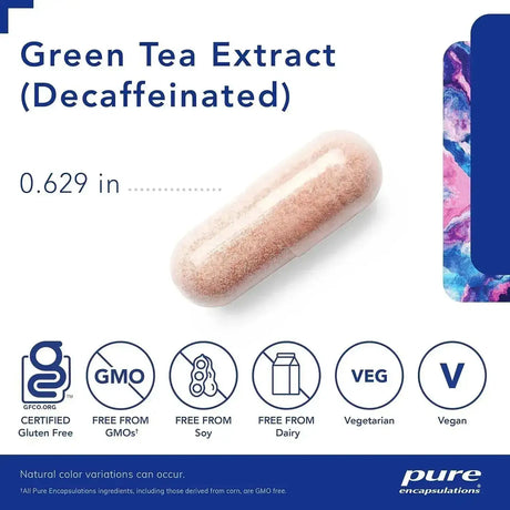 PURE ENCAPSULATIONS - Pure Encapsulations Green Tea Extract 60 Capsulas - The Red Vitamin MX - Suplementos Alimenticios - {{ shop.shopifyCountryName }}