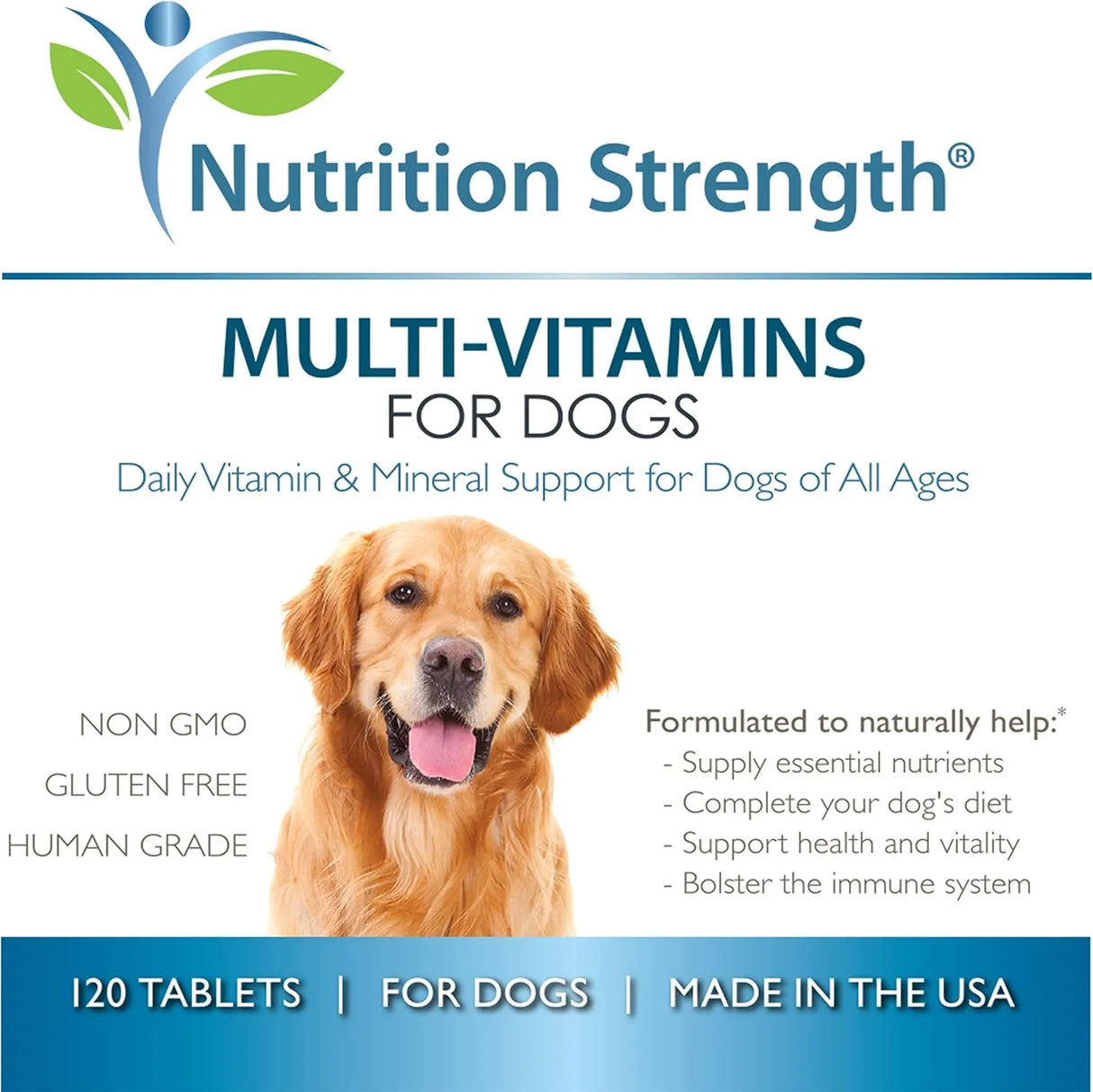 NUTRITION STRENGTH - Nutrition Strength Multivitamins for Dogs 120 Tabletas Masticables - The Red Vitamin MX - Multivitamínicos Para Perros - {{ shop.shopifyCountryName }}