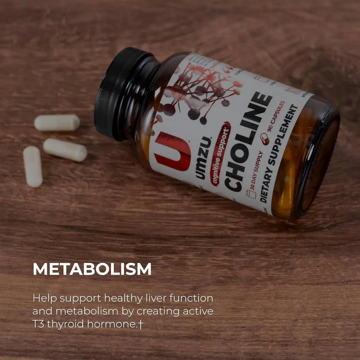 UMZU - UMZU Choline Supplement for Cognitive and Hormonal Support 90 Capsulas - The Red Vitamin MX - Suplementos Alimenticios - {{ shop.shopifyCountryName }}