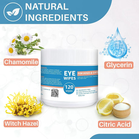 YIBESI - Yibesi Dog Eye Wipes 120 Toallitas - The Red Vitamin MX - Cuidado De Los Ojos De Los Perros - {{ shop.shopifyCountryName }}