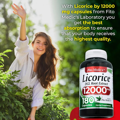 FITO MEDIC´S - FITO MEDIC'S Lab Licorice Root 12,000Mg. 180 Capsulas - The Red Vitamin MX - Suplementos Alimenticios - {{ shop.shopifyCountryName }}