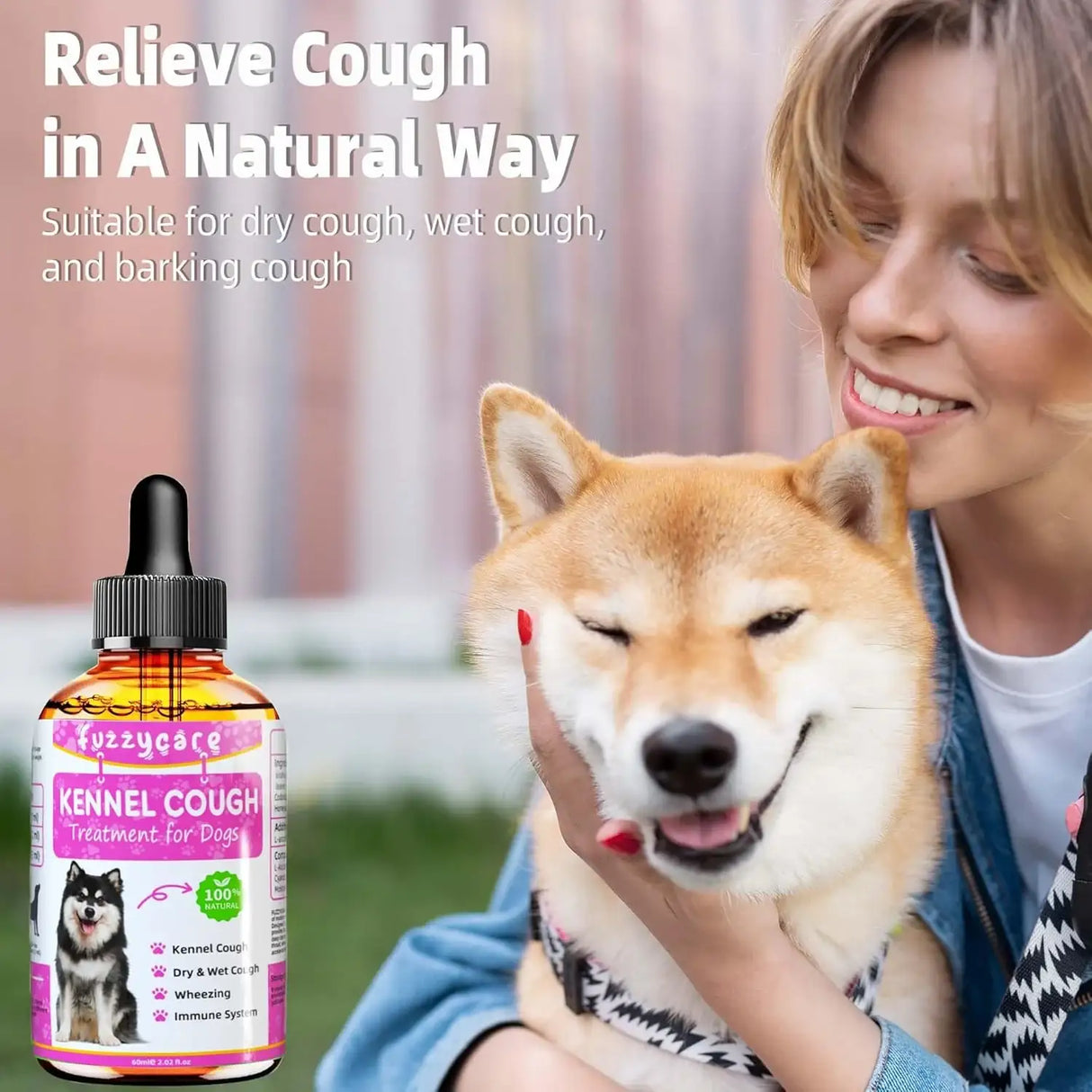 FUZZYCARE - Fuzzycare Dog Cough Treatment 60Ml. 2 Pack - The Red Vitamin MX - Medicamentos Sin Receta Para Perros - {{ shop.shopifyCountryName }}