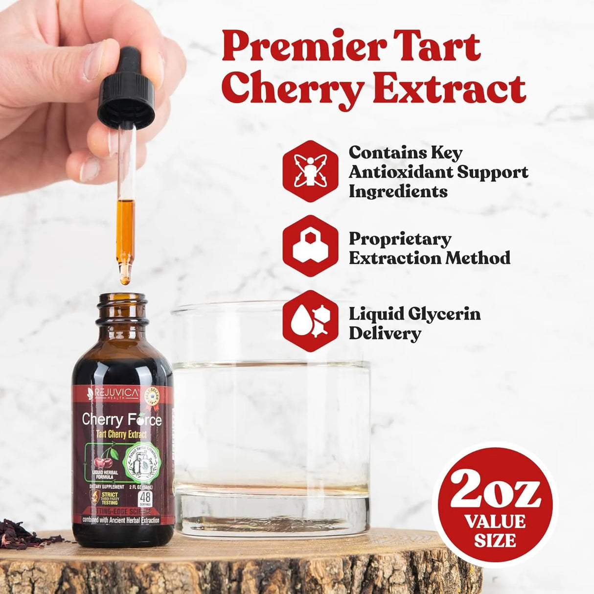 REJUVICA HEALTH - Rejuvica Health Cherry Force Advanced Tart Cherry Extract 2 Fl.Oz. - The Red Vitamin MX - Suplementos Alimenticios - {{ shop.shopifyCountryName }}