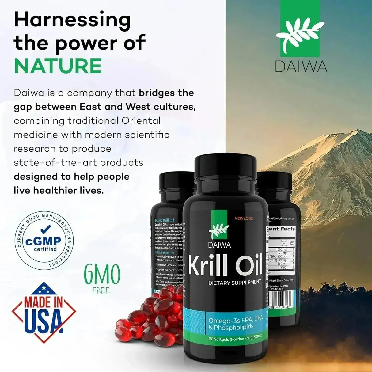 DAIWA - Daiwa Krill Oil 1000Mg. 60 Capsulas Blandas - The Red Vitamin MX - Suplementos Alimenticios - {{ shop.shopifyCountryName }}