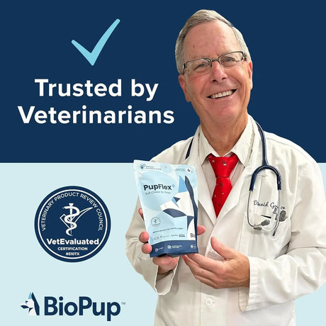 BIOPUP - BioPup PupFlex+ Dog Joint Supplement 60 Masticables - The Red Vitamin MX - Cuidado De Cadera Y Articulaciones Para Perros - {{ shop.shopifyCountryName }}