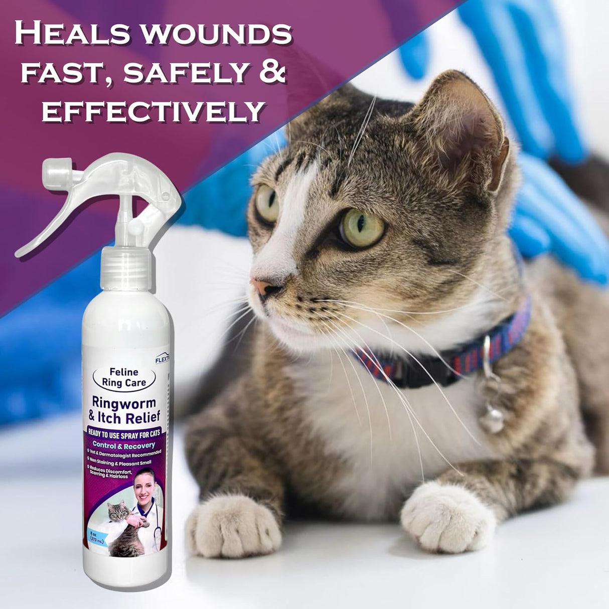 FlexTran Feline Ring Care Itch Relief 273Ml.