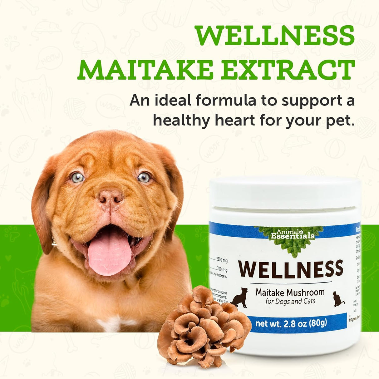 ANIMAL ESSENTIALS - Animal Essentials Wellness Maitake Mushroom 80Gr. - The Red Vitamin MX - Suplementos Herbales Para Perros - {{ shop.shopifyCountryName }}
