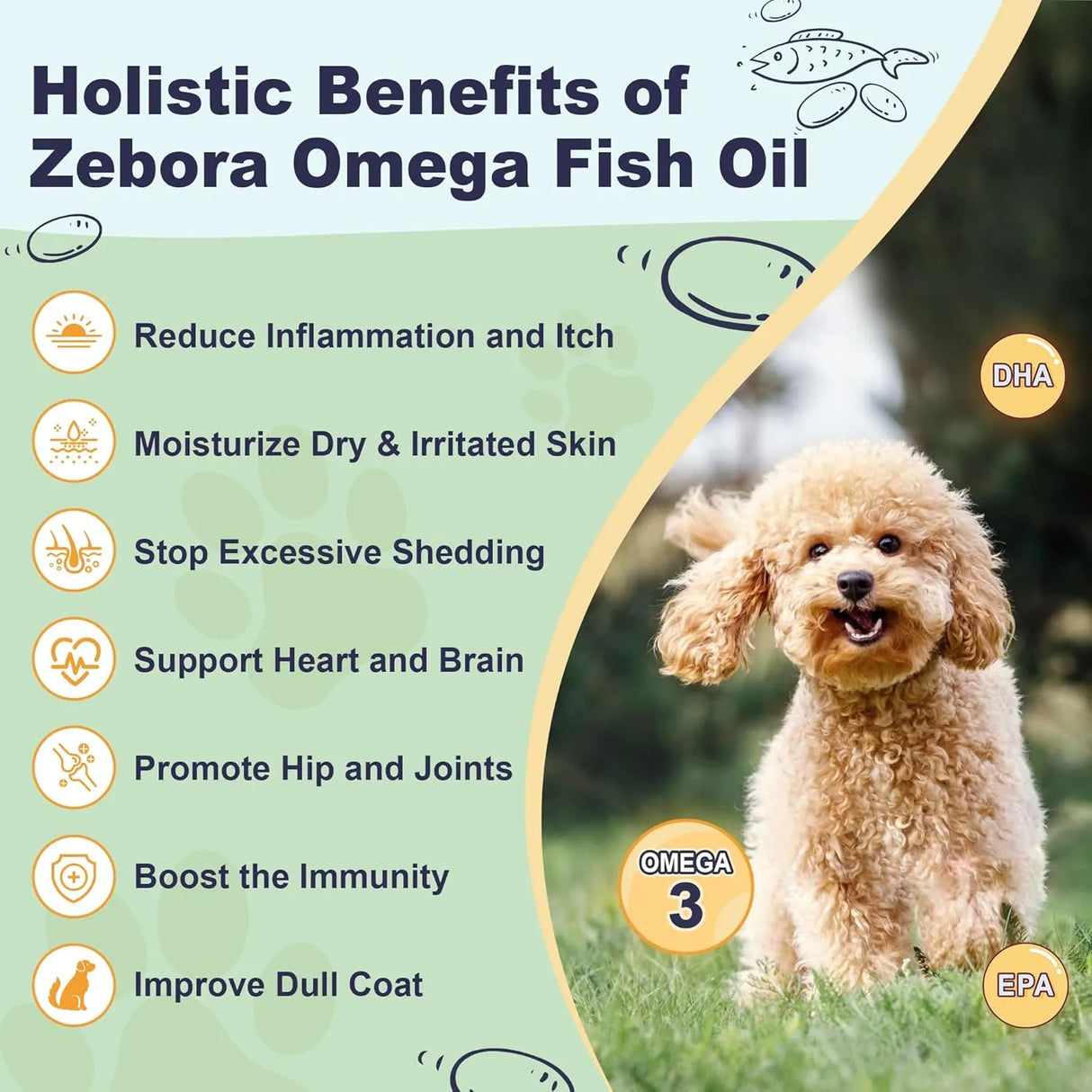 ZEBORA - Zebora Omega 3 Fish Oil for Dogs 90 Servicios 270Gr. - The Red Vitamin MX - Aceite De Pescado Para Perros - {{ shop.shopifyCountryName }}
