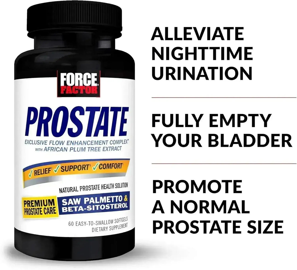 FORCE FACTOR - Force Factor Prostate Saw Palmetto and Beta Sitosterol 60 Capsulas Blandas - The Red Vitamin MX - Suplementos Alimenticios - {{ shop.shopifyCountryName }}