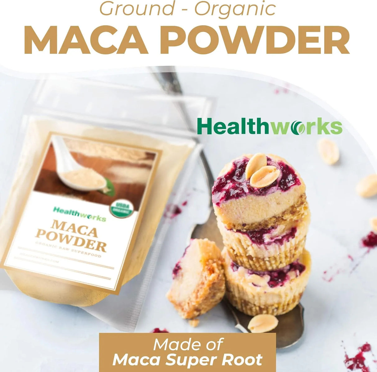 HEALTHWORKS - Healthworks Maca Powder 454Gr. - The Red Vitamin MX - Suplementos Alimenticios - {{ shop.shopifyCountryName }}
