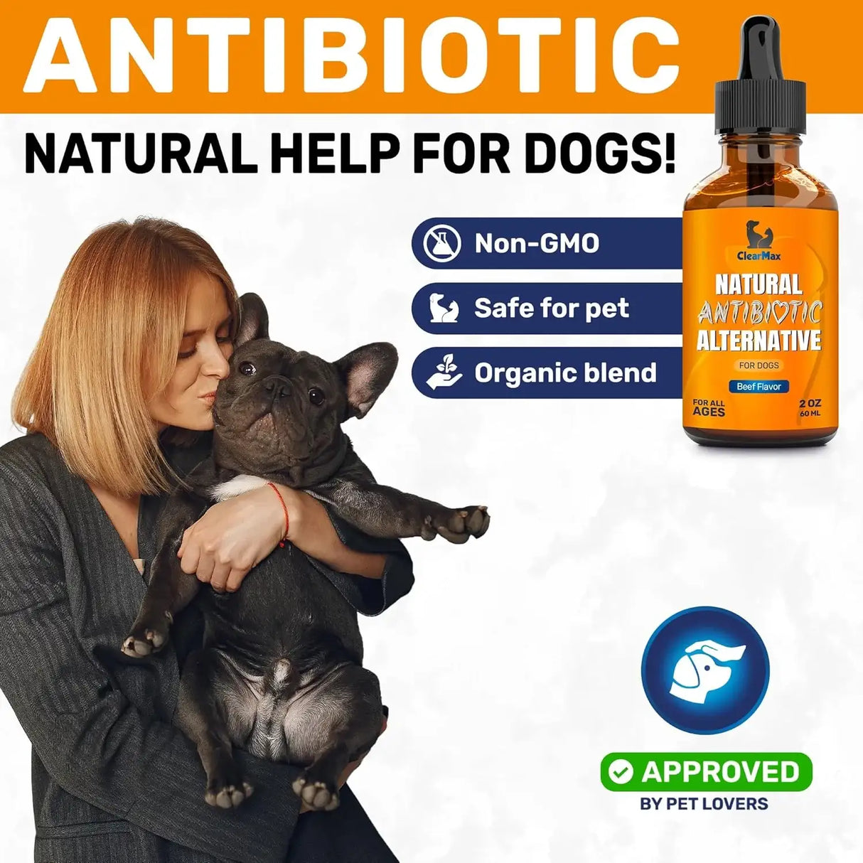 CLEAR MAX - Clear Max Natural Antibiotics for Dogs for Allergies Infections Coughs Digestive Moments 2 Fl.Oz. - The Red Vitamin MX - Medicamentos Sin Receta Para Perros - {{ shop.shopifyCountryName }}