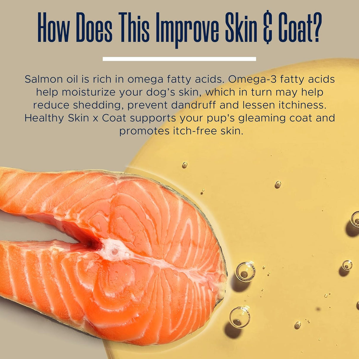 Healthy Pup Skin & Coat Dog Fish Oil 180 Masticables