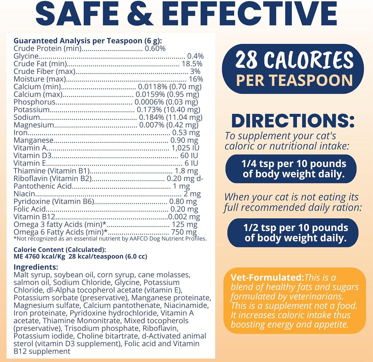 Under the Weather Pet Electrolytes Ready Cal Plus Gel for Cats 3.5 Oz.