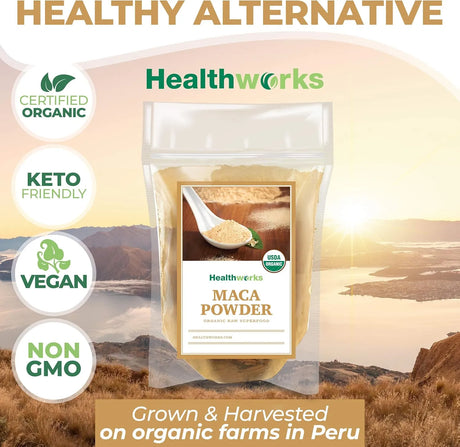 HEALTHWORKS - Healthworks Maca Powder 454Gr. - The Red Vitamin MX - Suplementos Alimenticios - {{ shop.shopifyCountryName }}