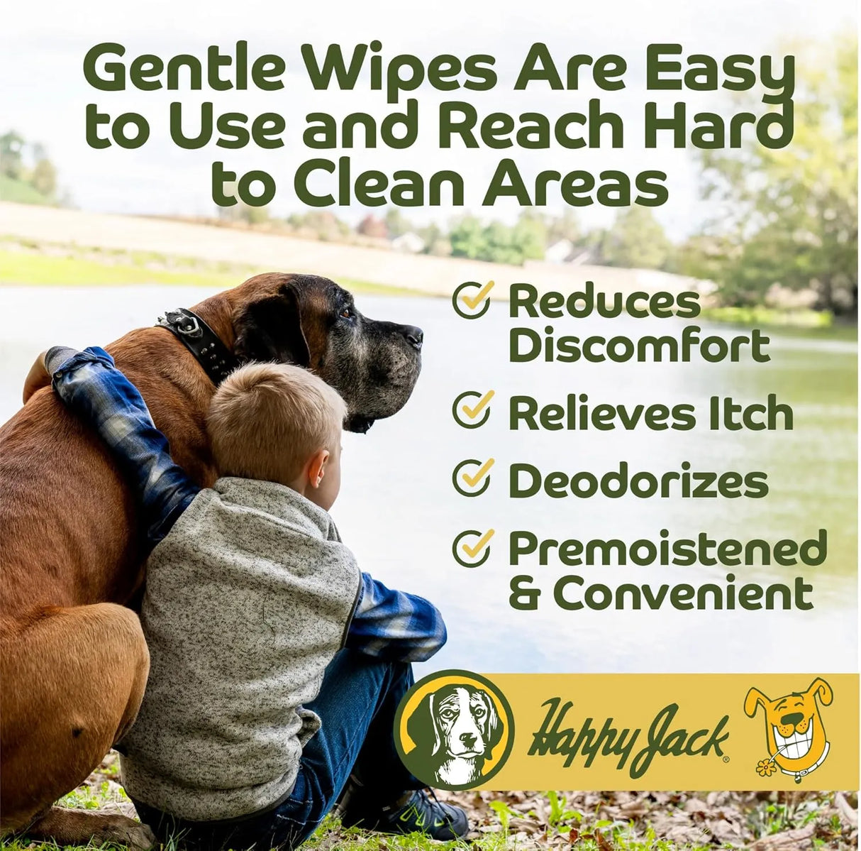HAPPY JACK - HAPPY JACK Dog Ear Wipes with Aloe 100 Toallitas - The Red Vitamin MX - Cuidado Del Oído De Perros - {{ shop.shopifyCountryName }}