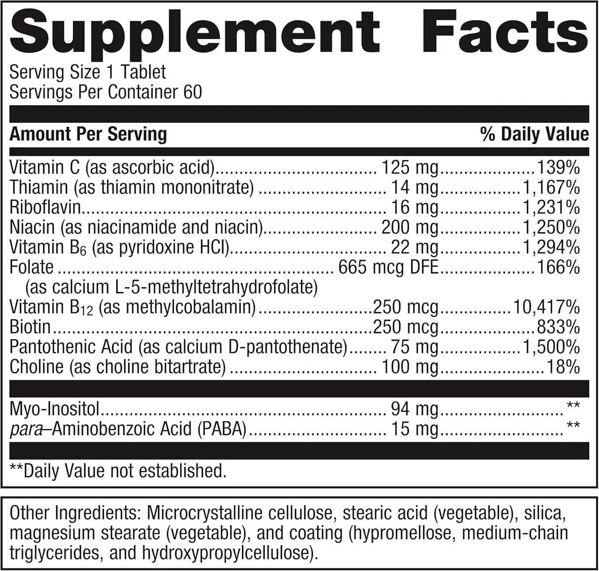METAGENICS - Metagenics Vitamin B-Complex 60 Tabletas - The Red Vitamin MX - Suplementos Alimenticios - {{ shop.shopifyCountryName }}