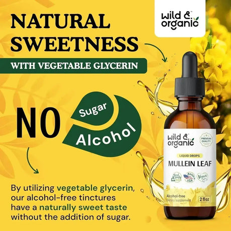 WILD & ORGANIC - Wild & Organic Mullein Drops for Lungs 2 Fl.Oz. - The Red Vitamin MX - Suplementos Alimenticios - {{ shop.shopifyCountryName }}