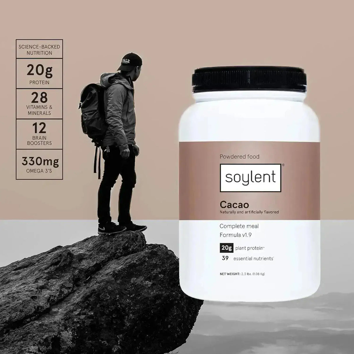 SOYLENT - Soylent Complete Nutrition Meal Replacement Protein Powder Cacao 1.08 Kg. - The Red Vitamin MX - Suplementos Alimenticios - {{ shop.shopifyCountryName }}