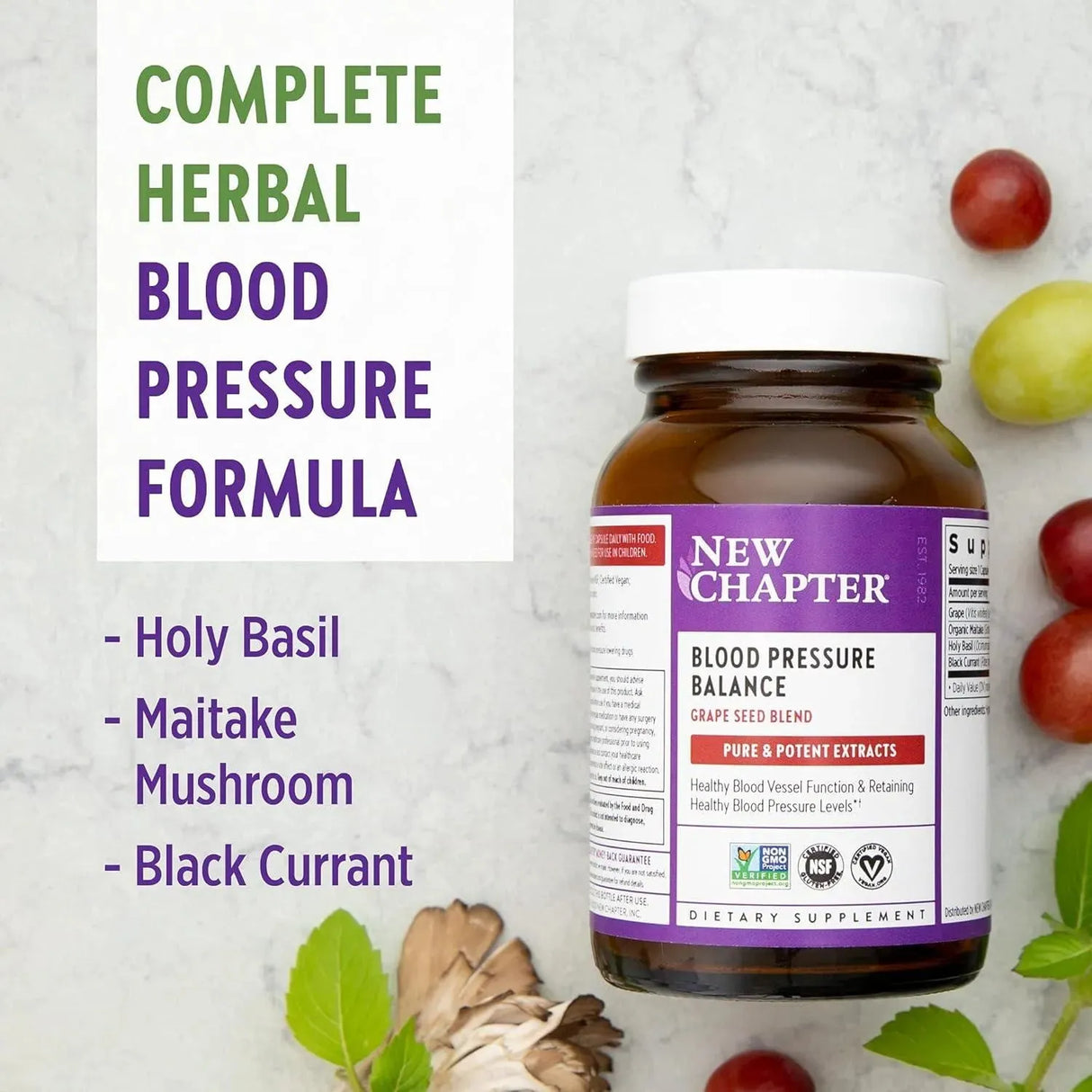 NEW CHAPTER - New Chapter Blood Pressure Balance 60 Capsulas - The Red Vitamin MX - Suplementos Alimenticios - {{ shop.shopifyCountryName }}
