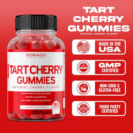 DORADO NUTRITION - DORADO NUTRITION Tart Cherry Gummies 90 Gomitas - The Red Vitamin MX - Suplementos Alimenticios - {{ shop.shopifyCountryName }}