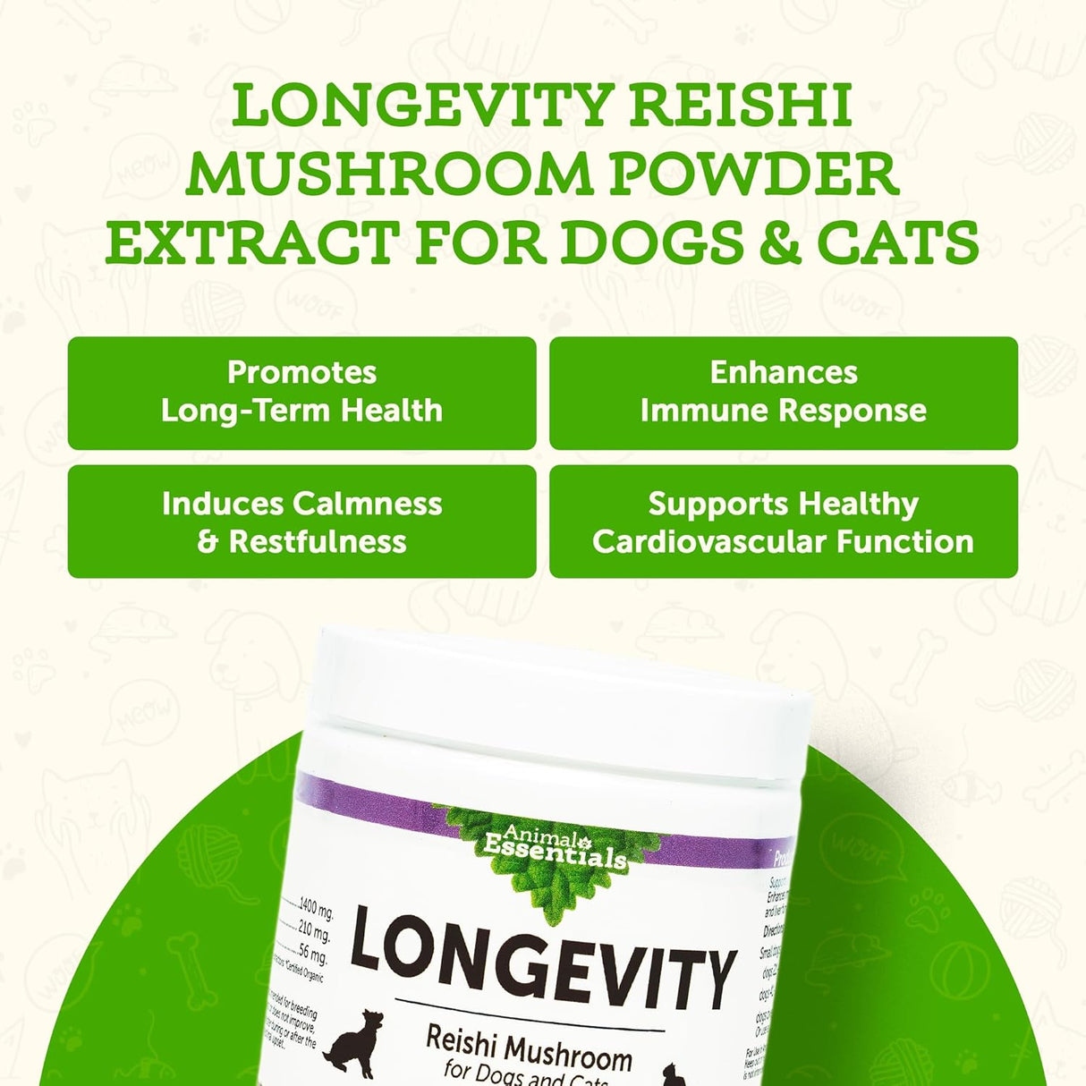 ANIMAL ESSENTIALS - Animal Essentials LONGEVITY Reishi Mushroom 50Gr. - The Red Vitamin MX - Suplementos Herbales Para Perros - {{ shop.shopifyCountryName }}