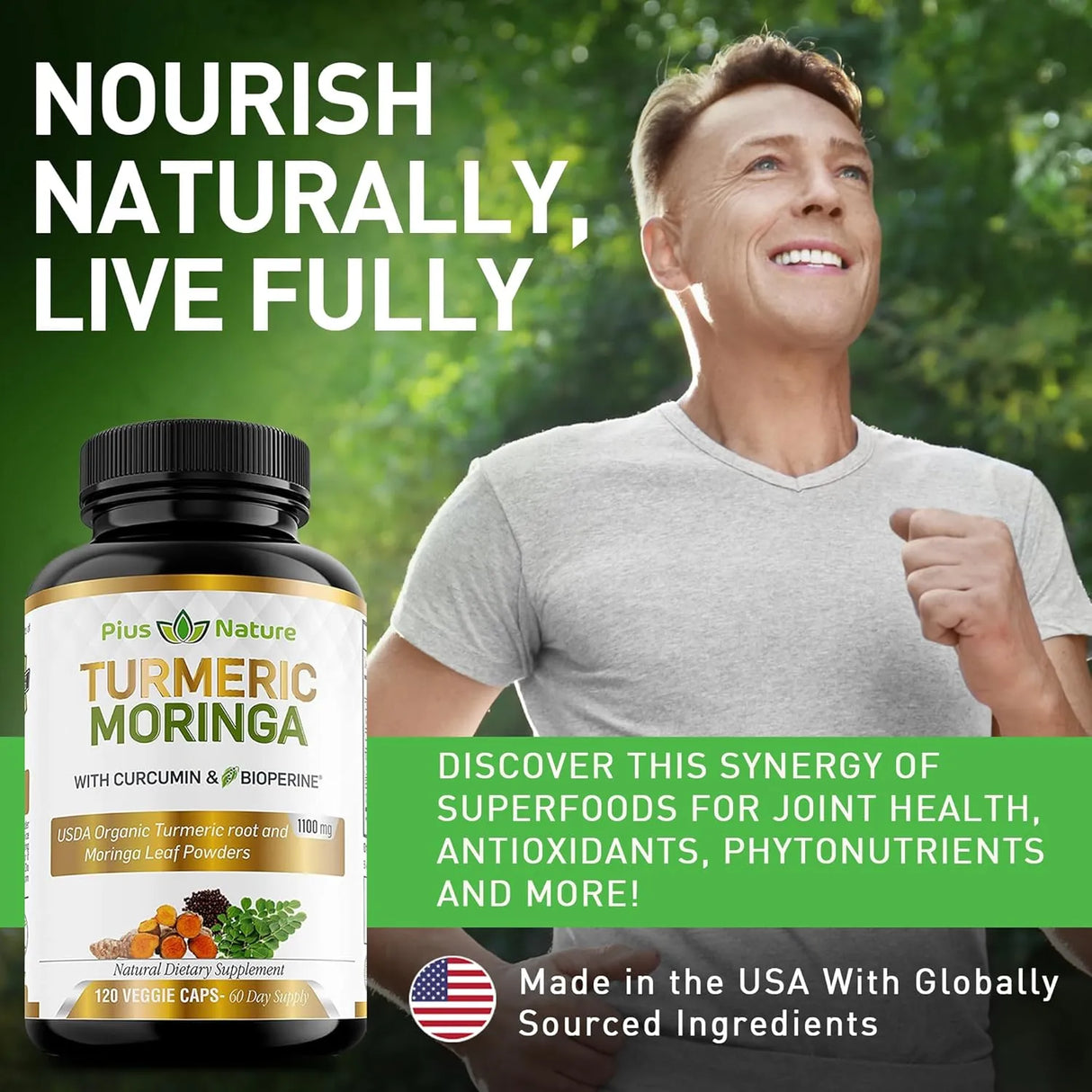 PIUS NATURE - PIUS NATURE Turmeric Moringa 120 Capsulas - The Red Vitamin MX - Suplementos Alimenticios - {{ shop.shopifyCountryName }}