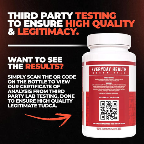 HUGE SUPPLEMENTS - Huge Supplements TUDCA 300Mg. 60 Capsulas - The Red Vitamin MX - Suplementos Alimenticios - {{ shop.shopifyCountryName }}