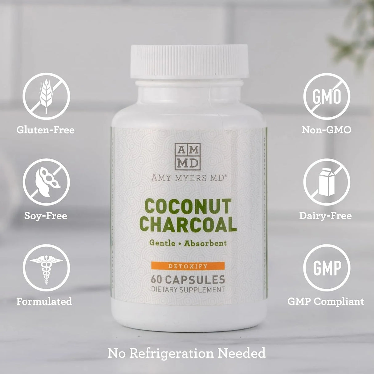 AMY MYERS MD - Amy Myers MD Coconut Charcoal Natural Activated Charcoal 60 Capsulas - The Red Vitamin MX - Suplementos Alimenticios - {{ shop.shopifyCountryName }}