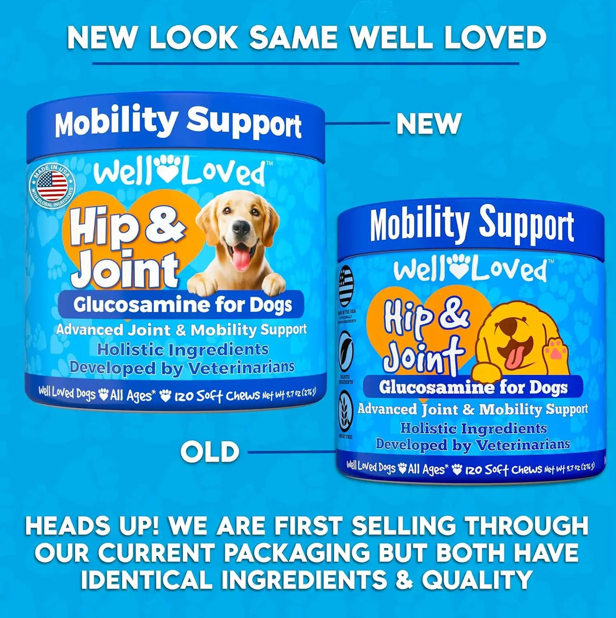 WELL LOVED - Well Loved Hip and Joint Chews with MSM 120 Masticables - The Red Vitamin MX - Cuidado De Cadera Y Articulaciones Para Perros - {{ shop.shopifyCountryName }}