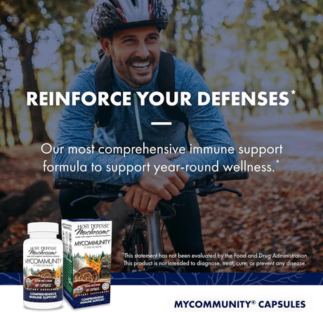 HOST DEFENSE - Host Defense MyCommunity 17 Species Blend Mushroom 60 Capsulas - The Red Vitamin MX - Suplementos Alimenticios - {{ shop.shopifyCountryName }}