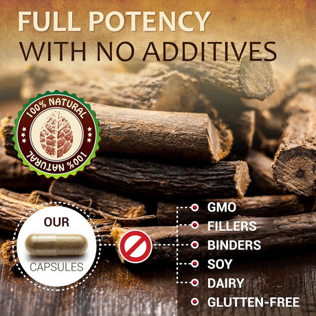 HERBALICIOUS - HERBALICIOUS Licorice Root Extract 100 Capsulas - The Red Vitamin MX - Suplementos Alimenticios - {{ shop.shopifyCountryName }}