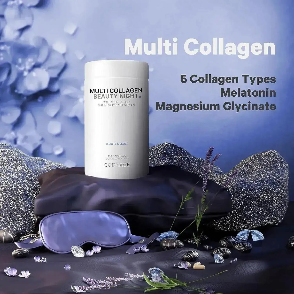 CODEAGE - Codeage Multi Collagen Protein Beauty Night 150 Capsulas - The Red Vitamin MX - Suplementos Alimenticios - {{ shop.shopifyCountryName }}