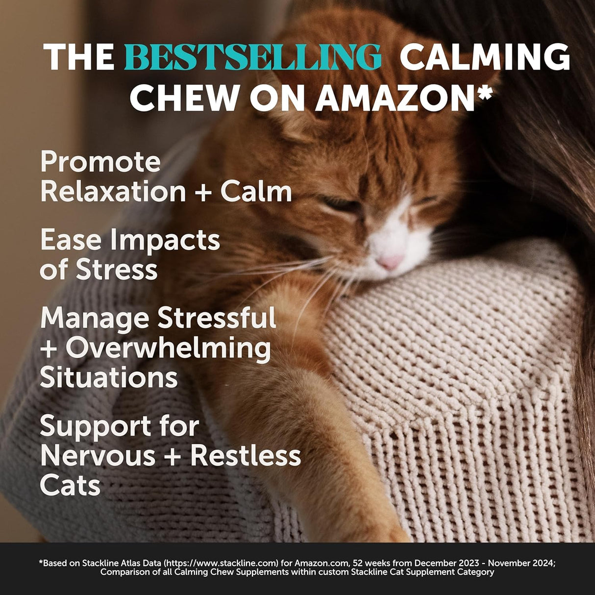 Pet Honesty Calming Chews for Cats Chicken 30 Masticables