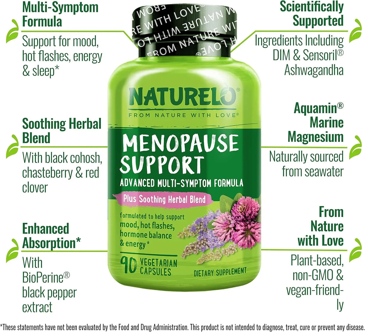 NATURELO - NATURELO Menopause Support 90 Capsulas - The Red Vitamin MX - Suplementos Alimenticios - {{ shop.shopifyCountryName }}