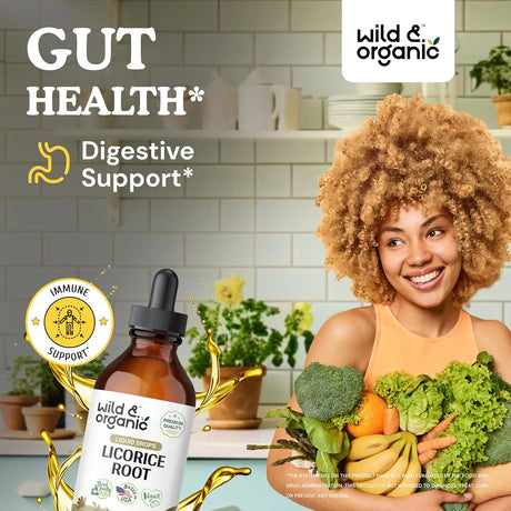 WILD & ORGANIC - Wild & Organic Licorice Root Tincture 4 Fl.Oz. - The Red Vitamin MX - Suplementos Alimenticios - {{ shop.shopifyCountryName }}