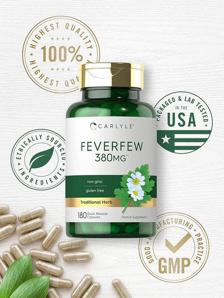 CARLYLE - Carlyle Feverfew 380Mg. 180 Capsulas - The Red Vitamin MX - Suplementos Alimenticios - {{ shop.shopifyCountryName }}
