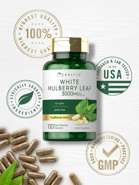 CARLYLE - Carlyle Mulberry Leaf Extract 3000Mg. 100 Capsulas - The Red Vitamin MX - Suplementos Alimenticios - {{ shop.shopifyCountryName }}