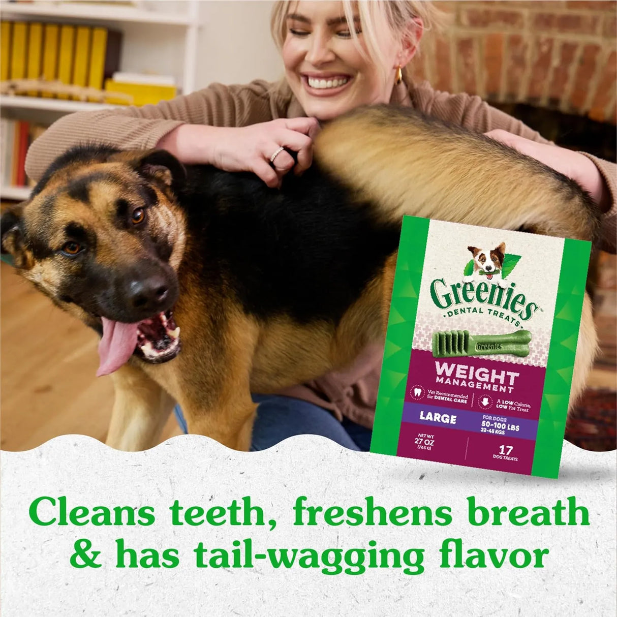 GREENIES - Greenies Weight Management Large Natural Dog Dental Care Chews 17 Piezas - The Red Vitamin MX - Cuidado Dental Para Perros - {{ shop.shopifyCountryName }}