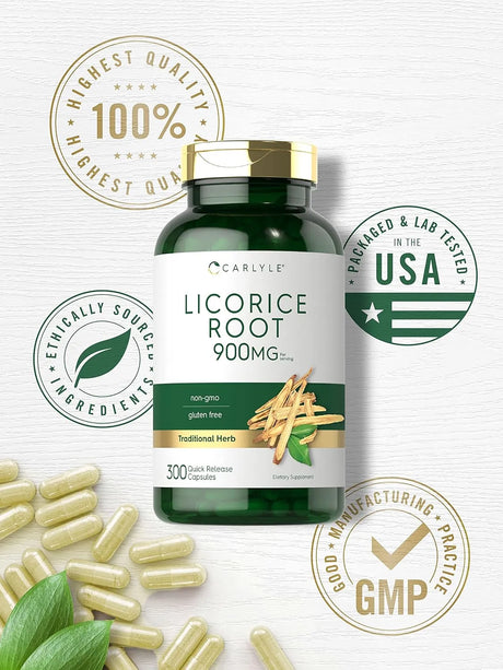 CARLYLE - Carlyle Licorice Root 900Mg. 300 Capsulas - The Red Vitamin MX - Suplementos Alimenticios - {{ shop.shopifyCountryName }}