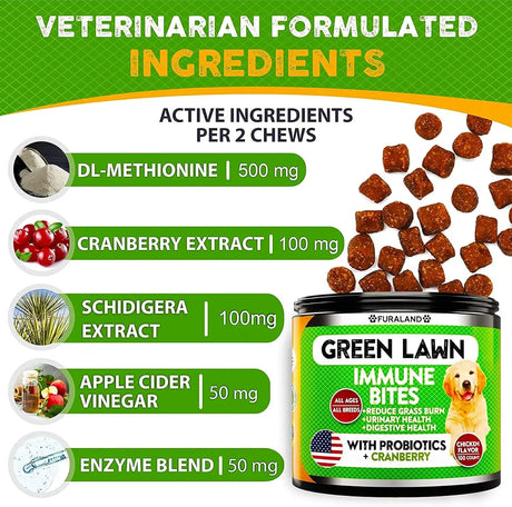 FURALAND - FURALAND Grass Burn Spot Chews for Dogs 120 Masticables - The Red Vitamin MX - Salud De Tracto Urinario Para Perros - {{ shop.shopifyCountryName }}