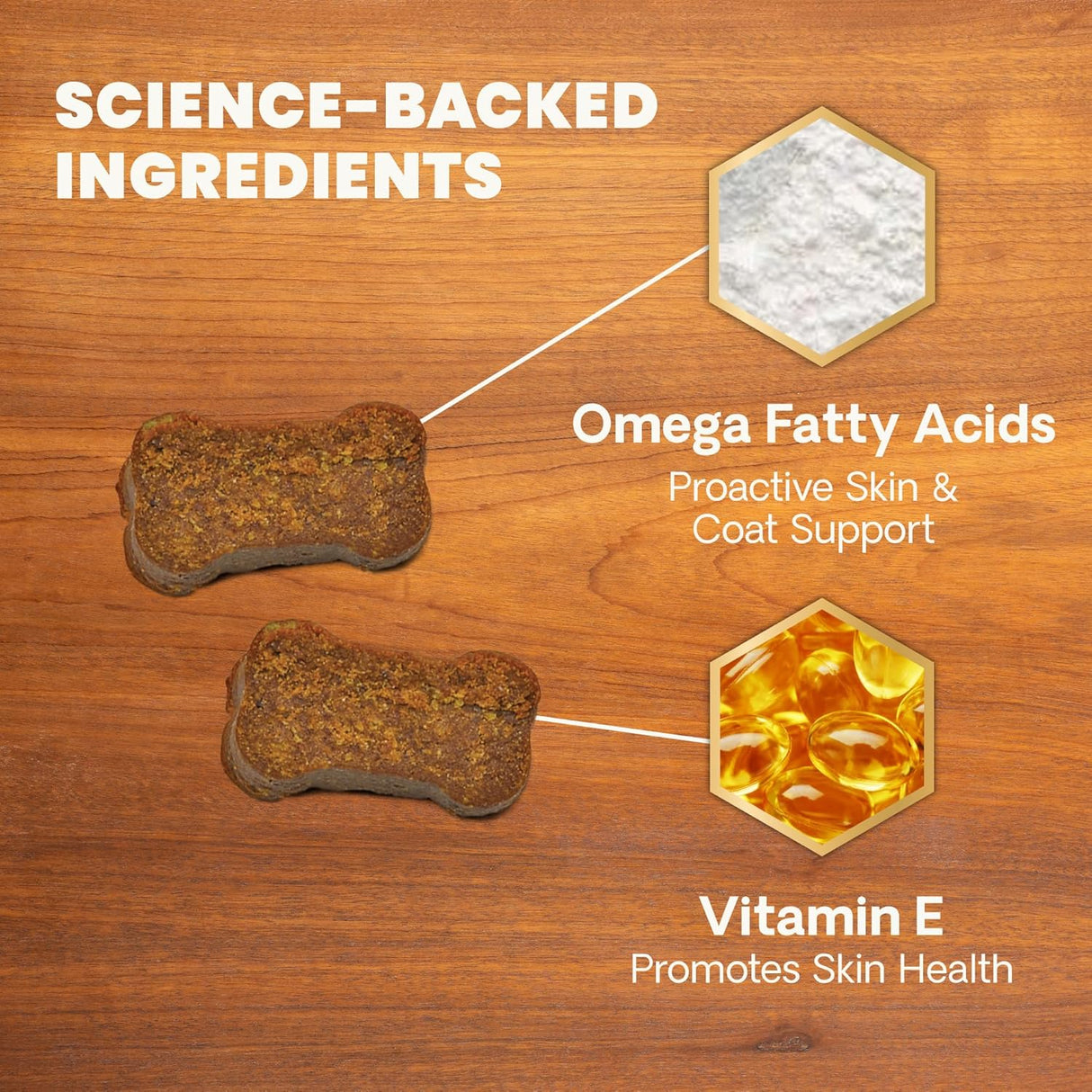 VetriScience Healthy Skin & Coat Chews 70 Masticables