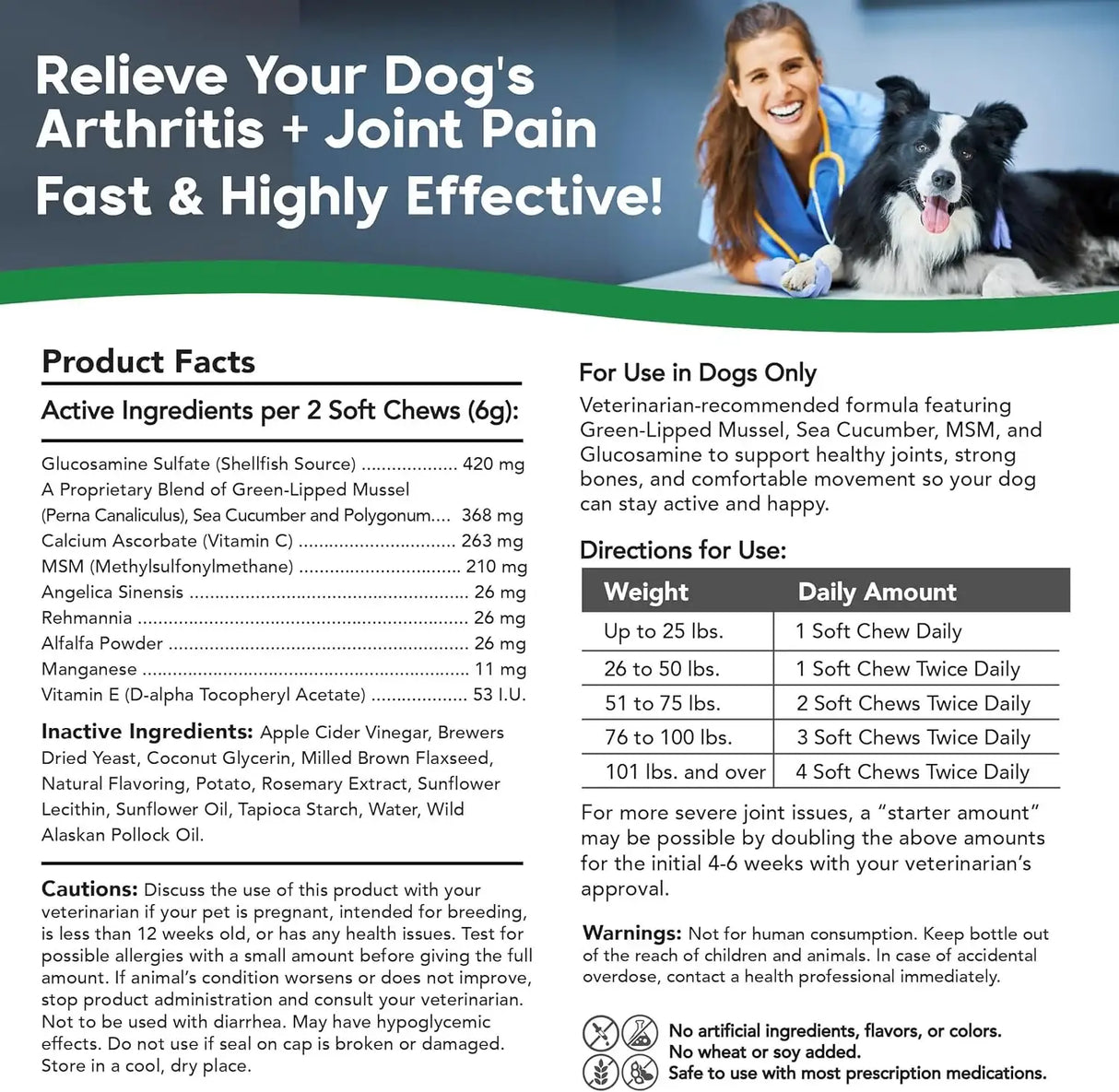 VETSMART - VetSmart Formulas Critical Joint Relief Soft Chew for Dogs 60 Masticables - The Red Vitamin MX - Cuidado De Cadera Y Articulaciones Para Perros - {{ shop.shopifyCountryName }}